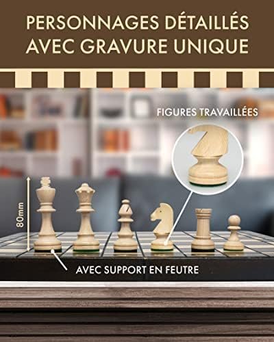 ChessEbook Jeu d'échecs design pliable 41 cm