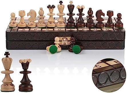 Echiquier design en bois brun