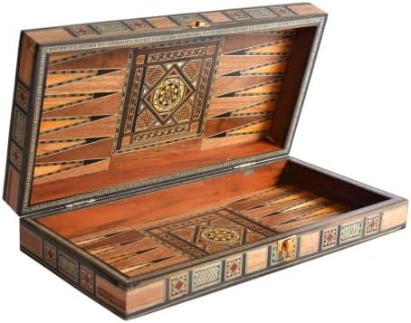 Jeu Backgammon design en bois